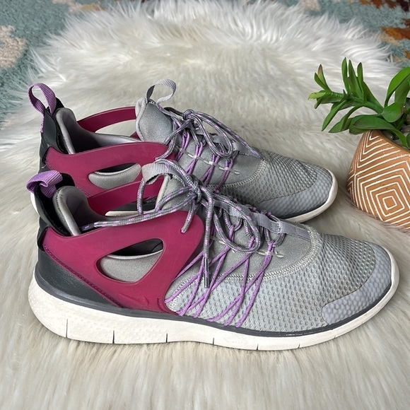 nike • free viritous wolf grey fuchsia size 9 - Picture 4 of 14